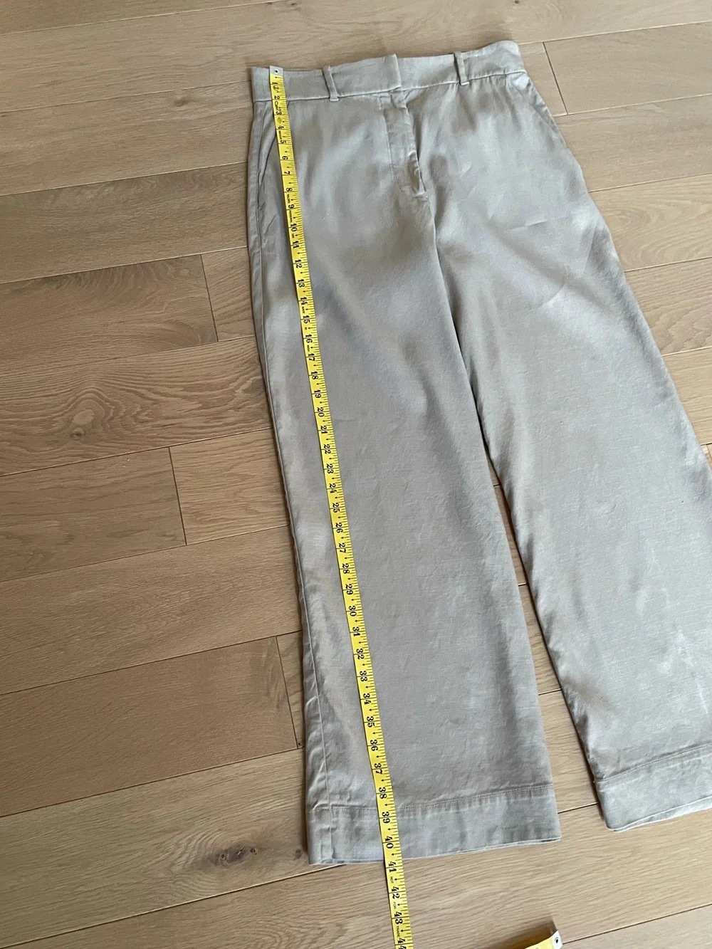 Everlane Linen Trousers Khaki Size 4